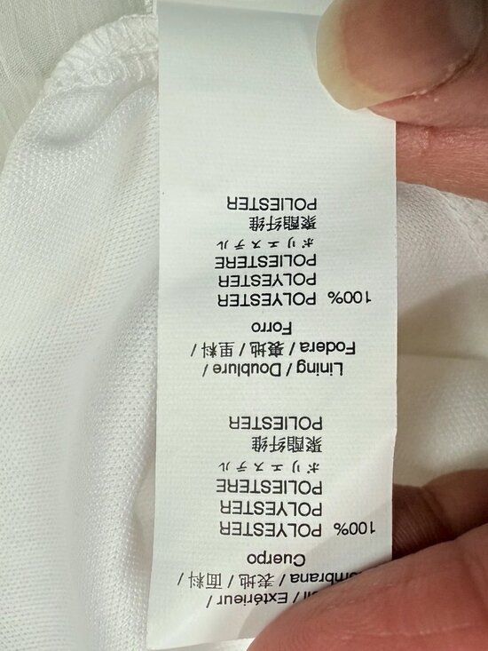 GAP sheer White Midi Dress Size Large Cottagecore Summer - Picture 4 of 5